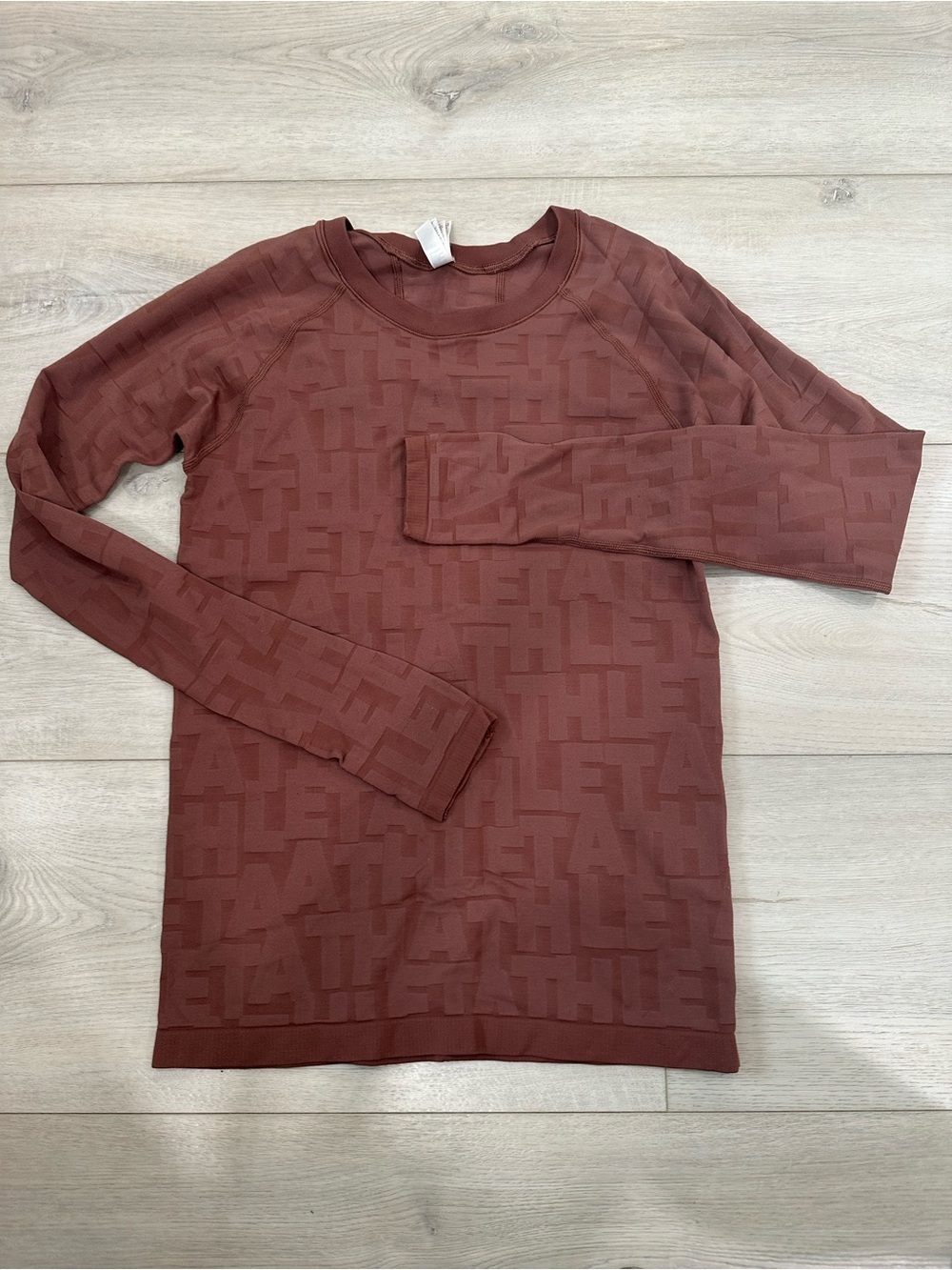 Athleta Momentum Seamless Long Sleeve Top Brown Size S